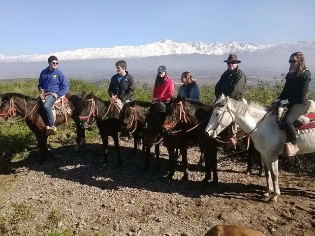 Sunset Horseback Riding with Asado (Barbecue) & Wine — Mendoza