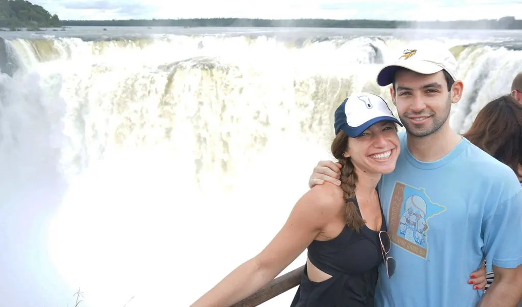 Leslie & Daniel at the Iguazu Falls