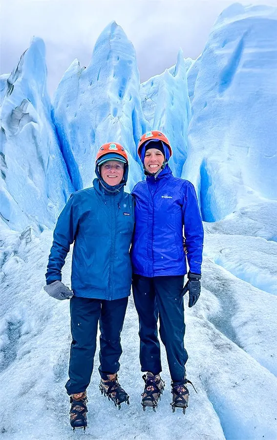 Trekking inside Perito Moreno's blue ice world