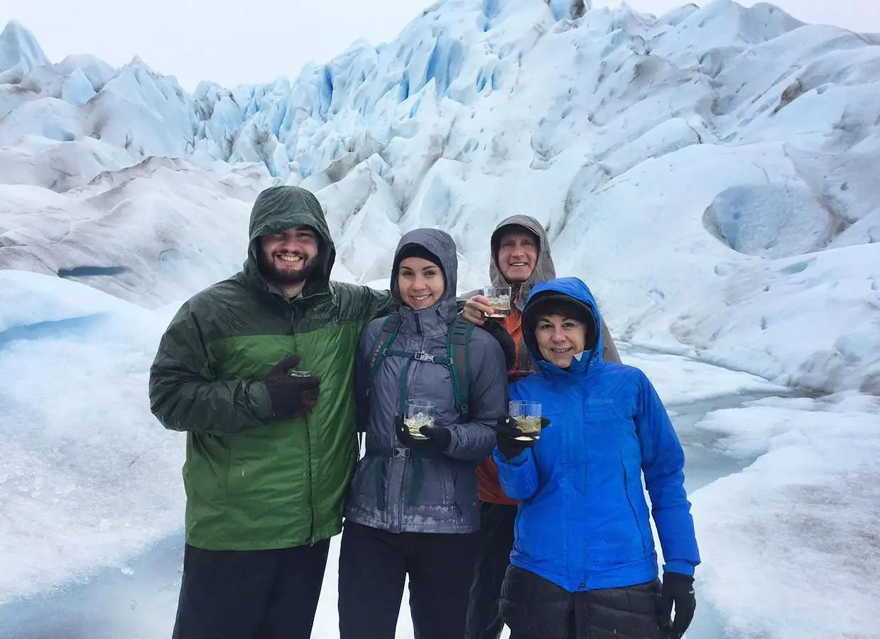 The Gootkinds, conquering the mighty Perito Moreno Glacier