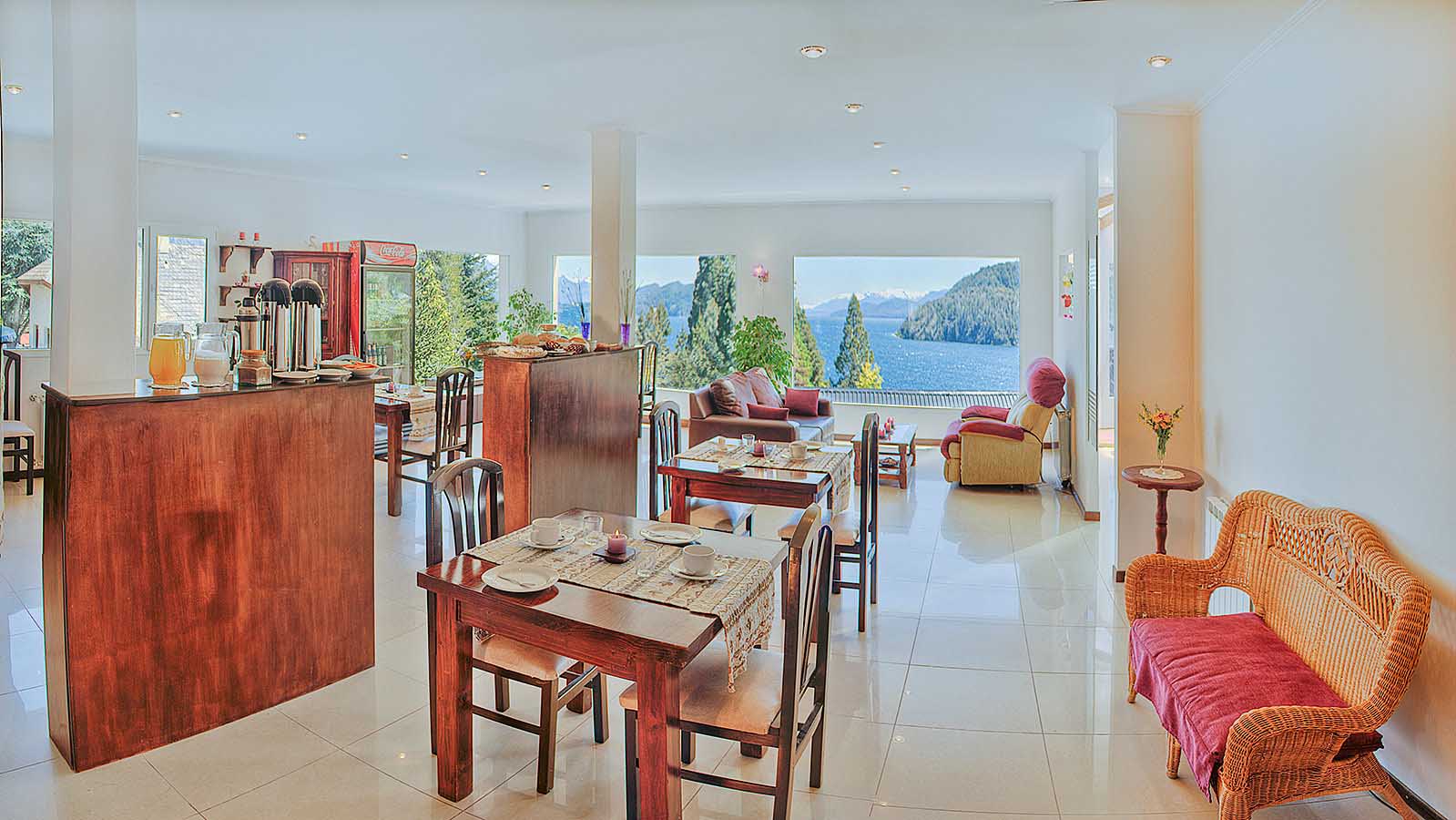 The lounge & bar area