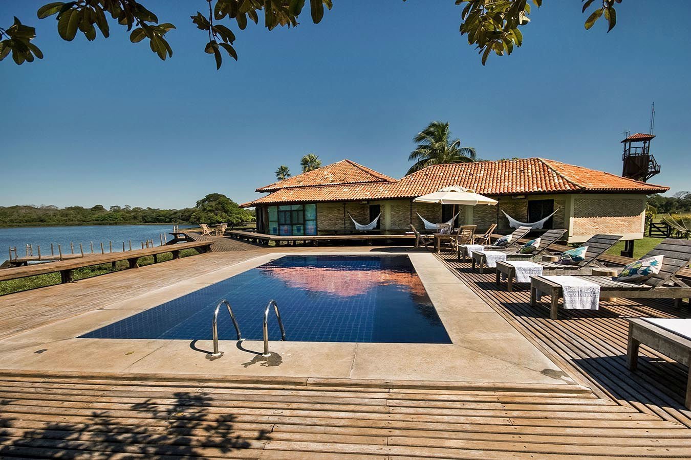 The lodge&rsquo;s pool