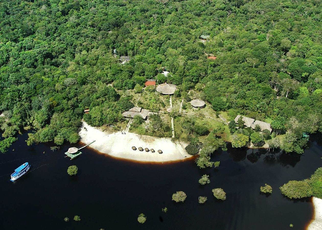 Amazon Ecopark is located on the banks of an Amazonian river and has its own private beach