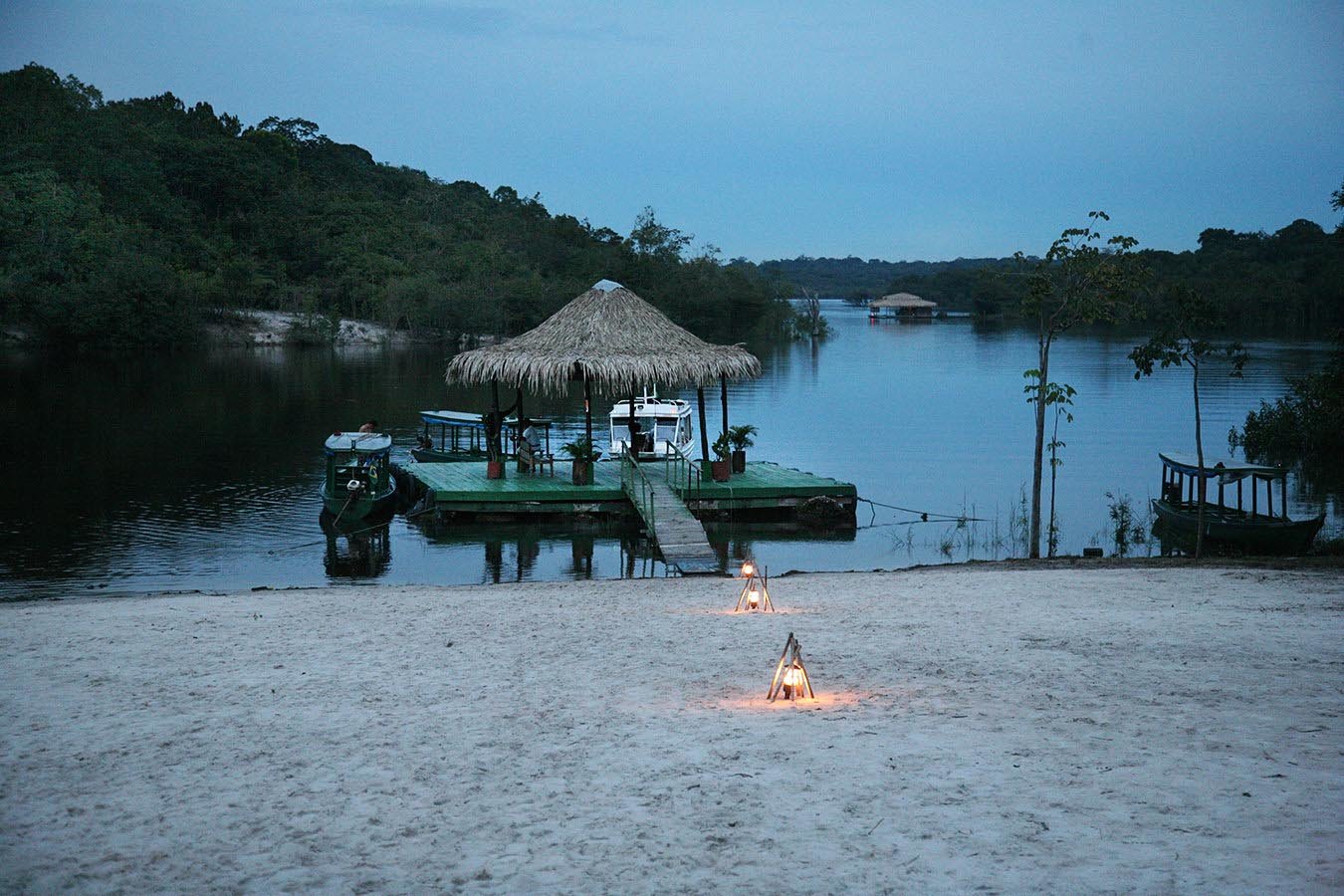 The dock at Amazon Ecopark Jungle Lodge