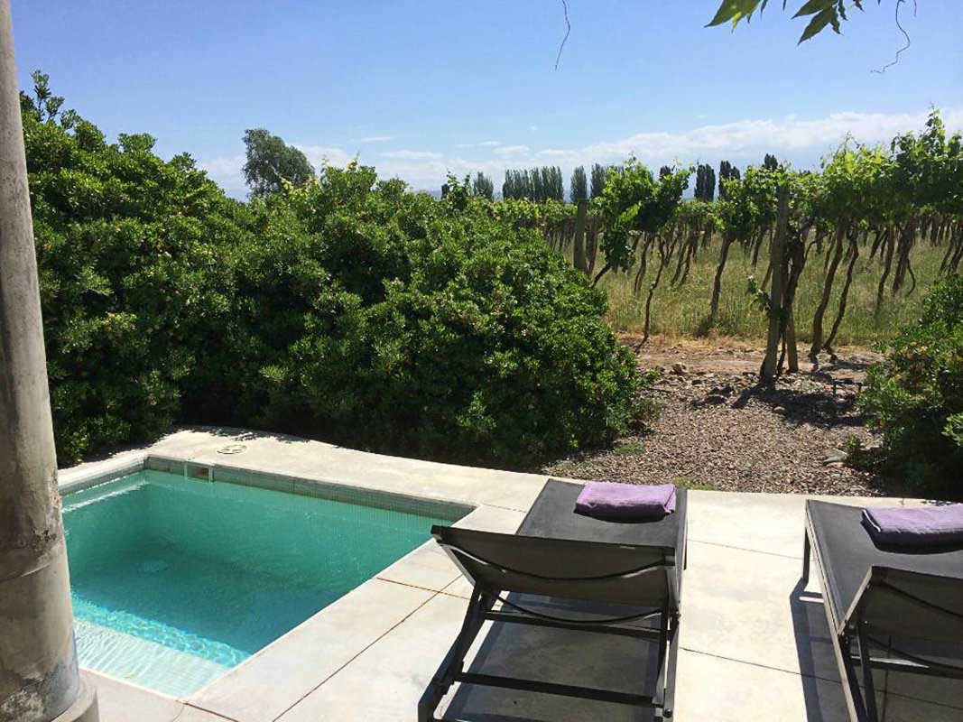 The room&rsquo;s mini-pool