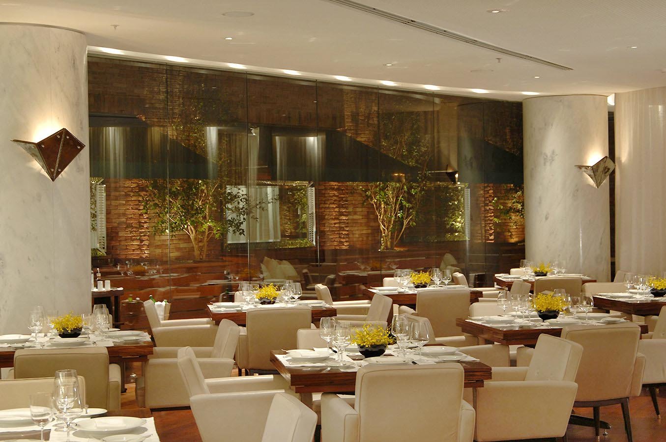 The hotel restaurant