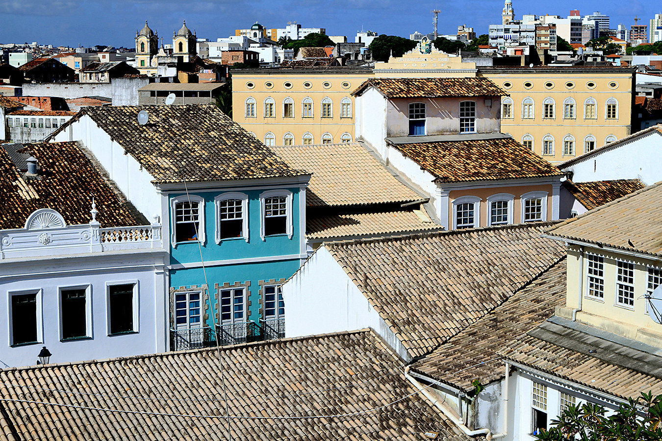 A view from one of the rooms facing the city