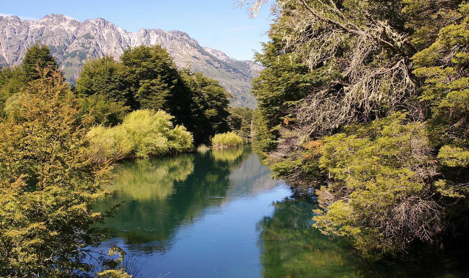 A picture-perfect location, as we make our way to Alerces Waterfall