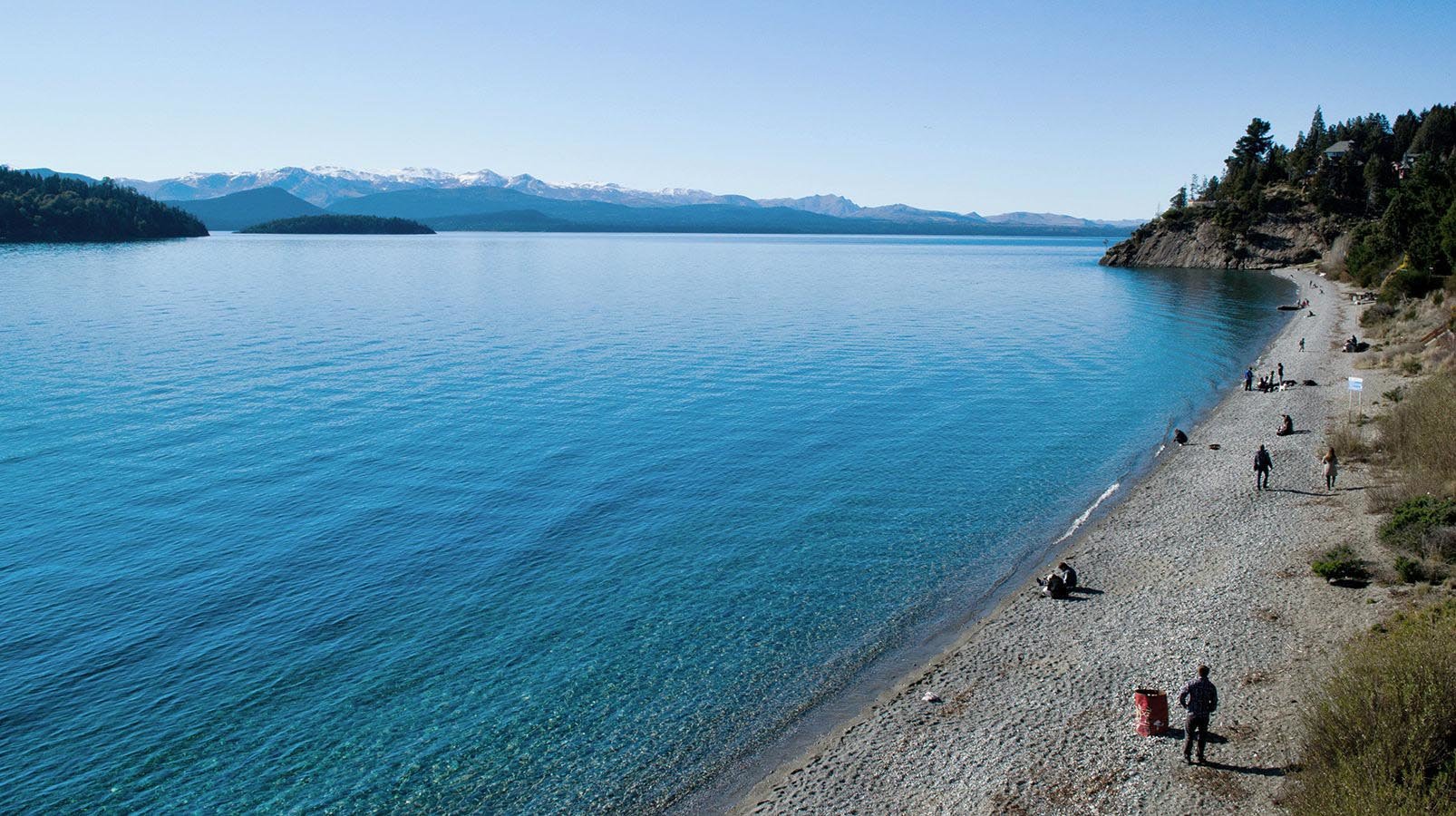 The pebble-lined Bonita Beach, and its serene setting