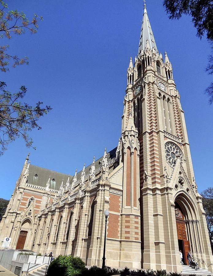 The neo-Gothic style San Isidro cathedral