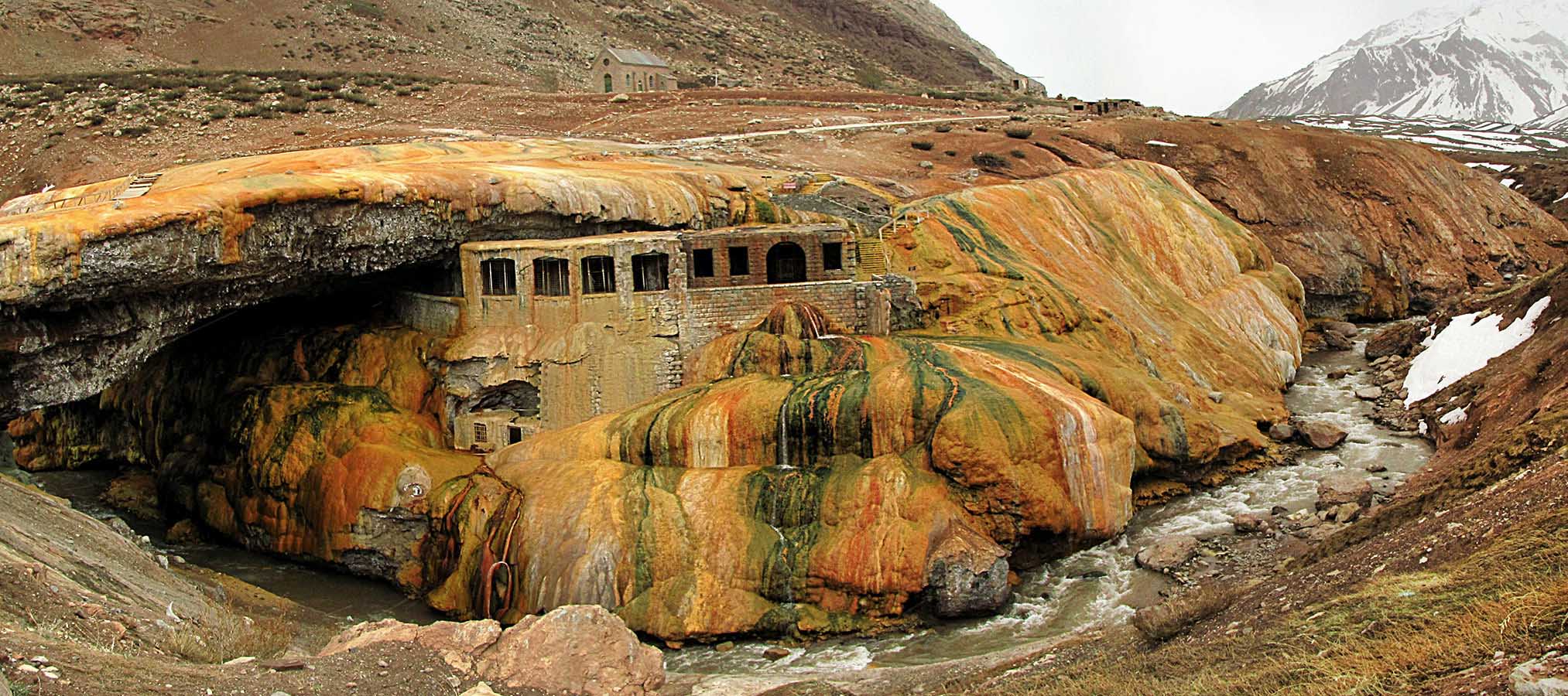 The Inca Bridge in its unique architecture and intriguing sand and ochre colors