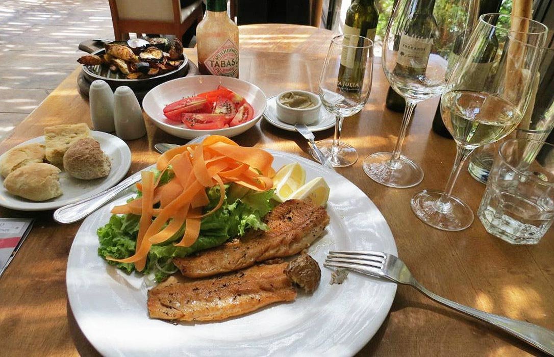 Enjoy your self-made cuisine, with ruby-red wines from Santa Julia winery