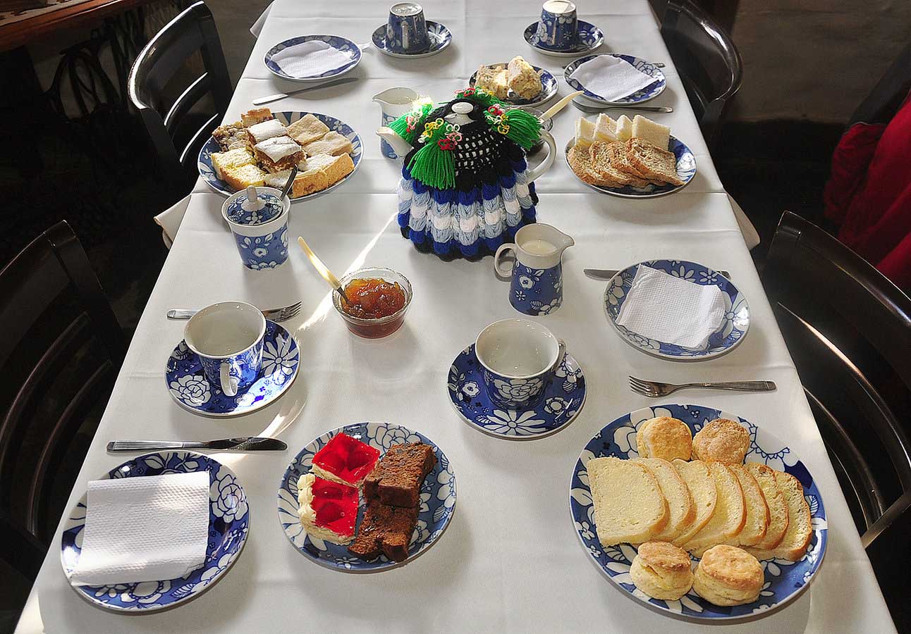 A very classic 5 o’clock tea at Gaiman Village