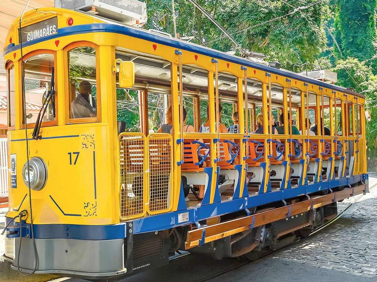 Hop on the "bondinho" (a tramway used by locals) for a picturesque ride to Santa Teresa neighborhood 