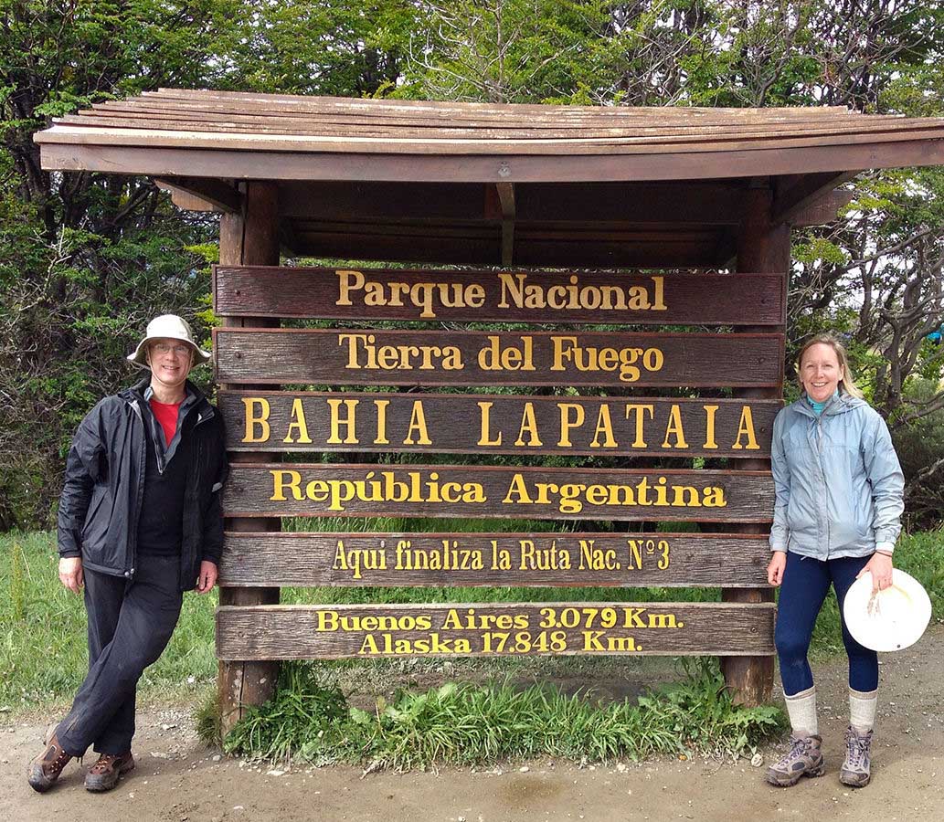 Lapataia Bay: 11,155 miles away from Alaska!