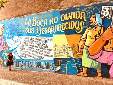 La Boca's murals honor the disappeared in Buenos Aires