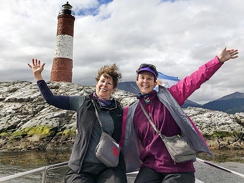 Elaine & Dorothy at the Ends of the Earth, in Ushuaia