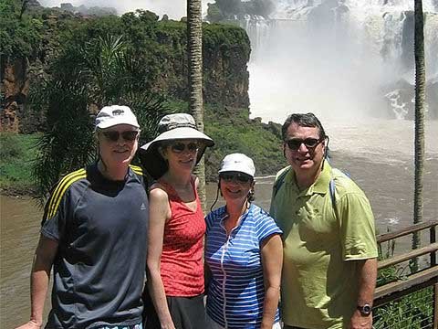 Joseph, Mary & friends on the trails at Iguazu Falls