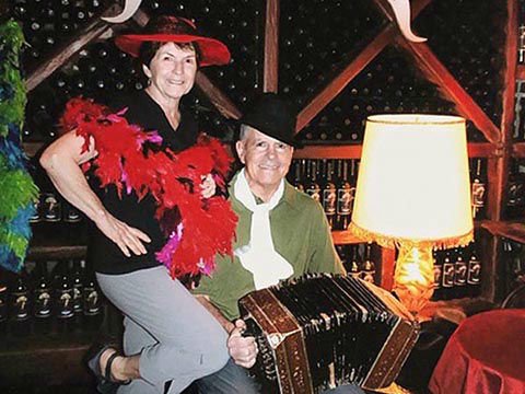 Hugh & Marilyn getting into the swing of Tango in BA!