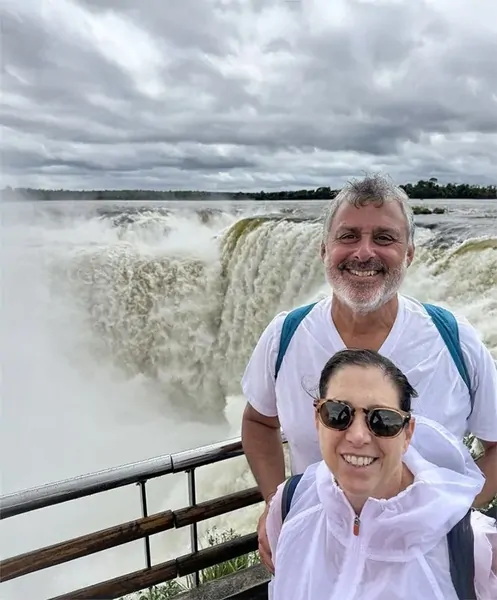 Charles & Valerie Green on their trip