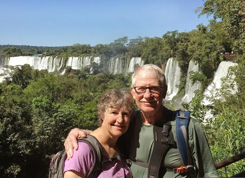 Lynn & Roger Iverson on their trip