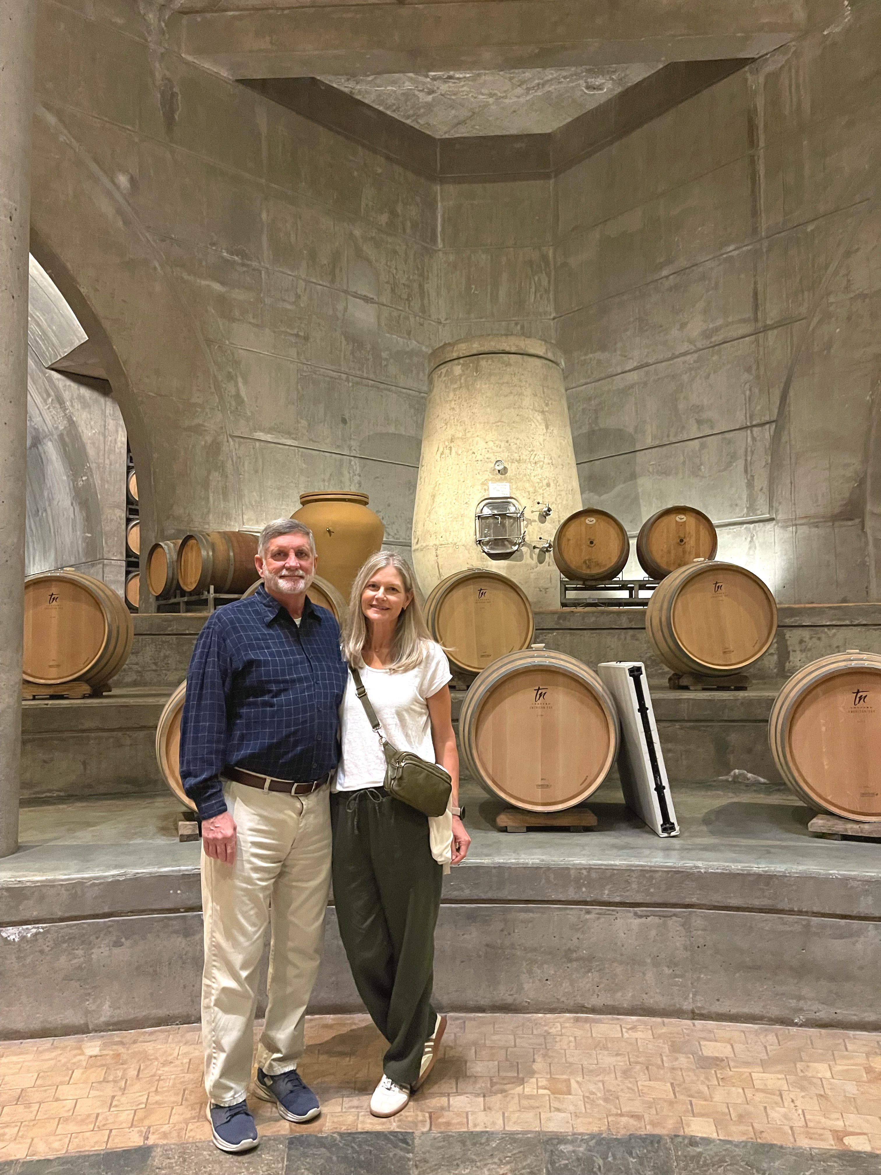 Oak barrels and ancient amphorae aging Mendoza's finest wines