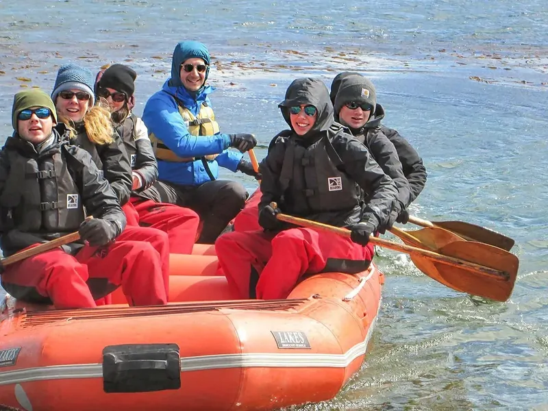 3 generations of the Shrewsbury family canoeing in Ushuaia!