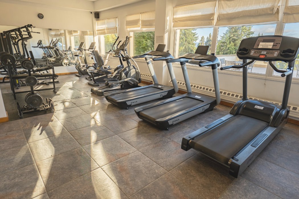 The hotel’s gym