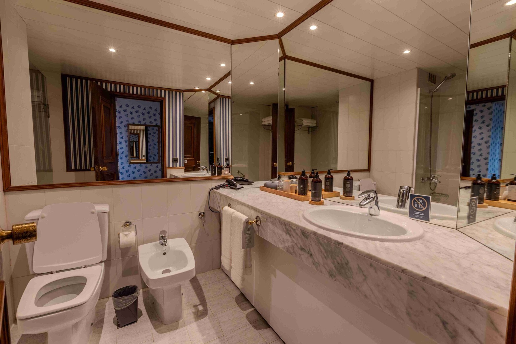 The Junior Suite bathroom
