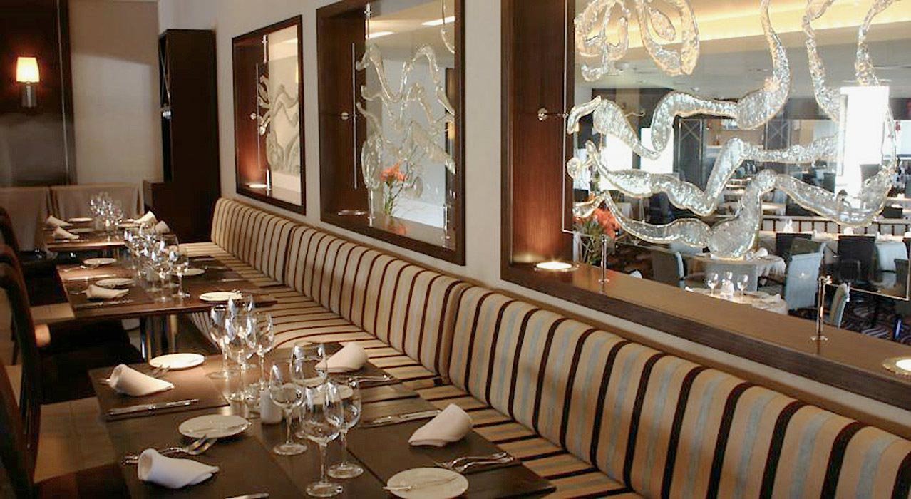 The hotel’s restaurant