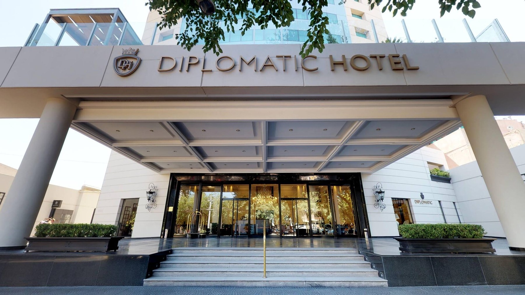 Diplomatic Hotel entrance