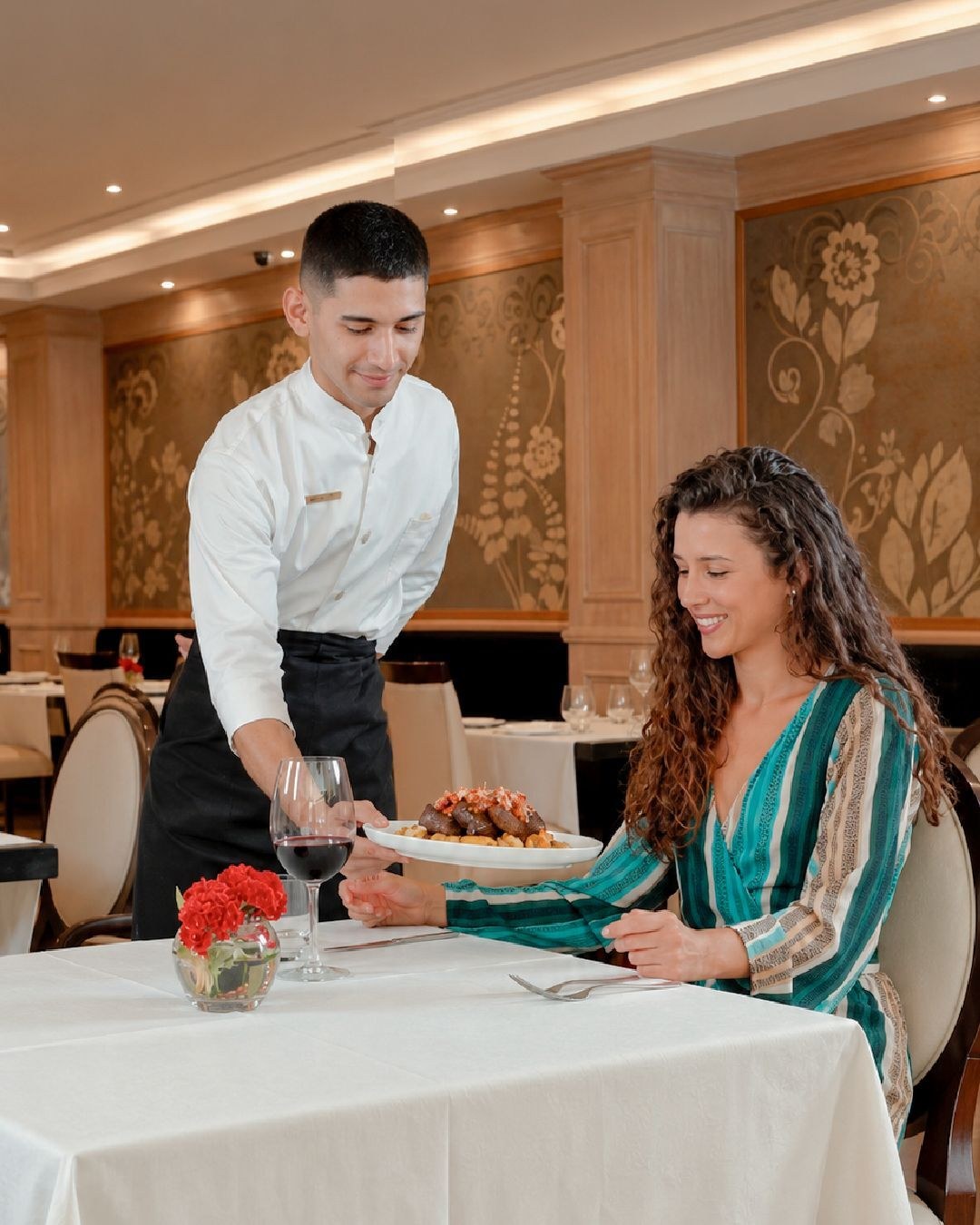 Restaurant service at Diplomatic Hotel
