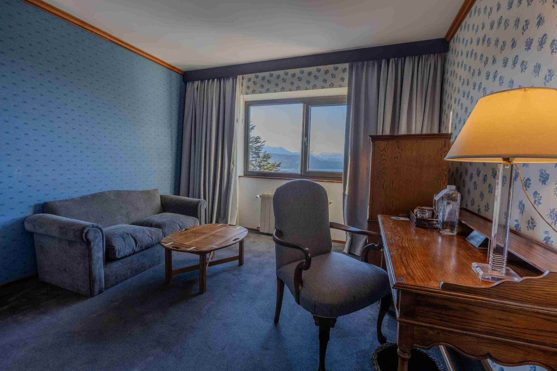 The Junior Suite sitting area and Channel outlook
