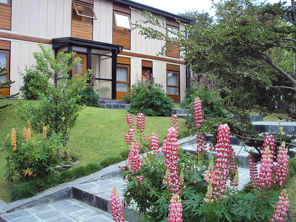 The hotel gardens