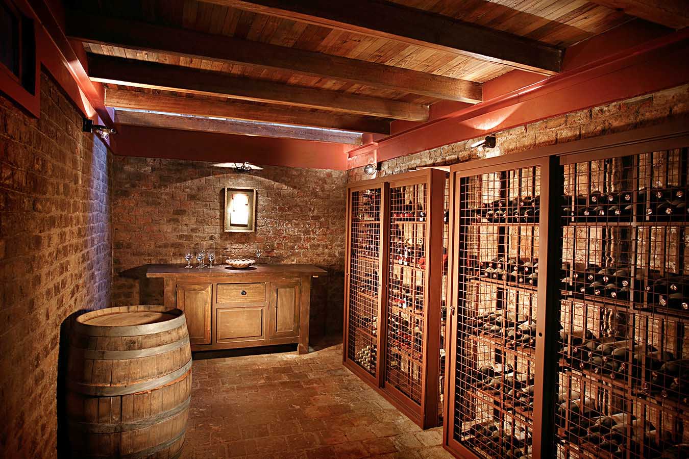 The wine cellar