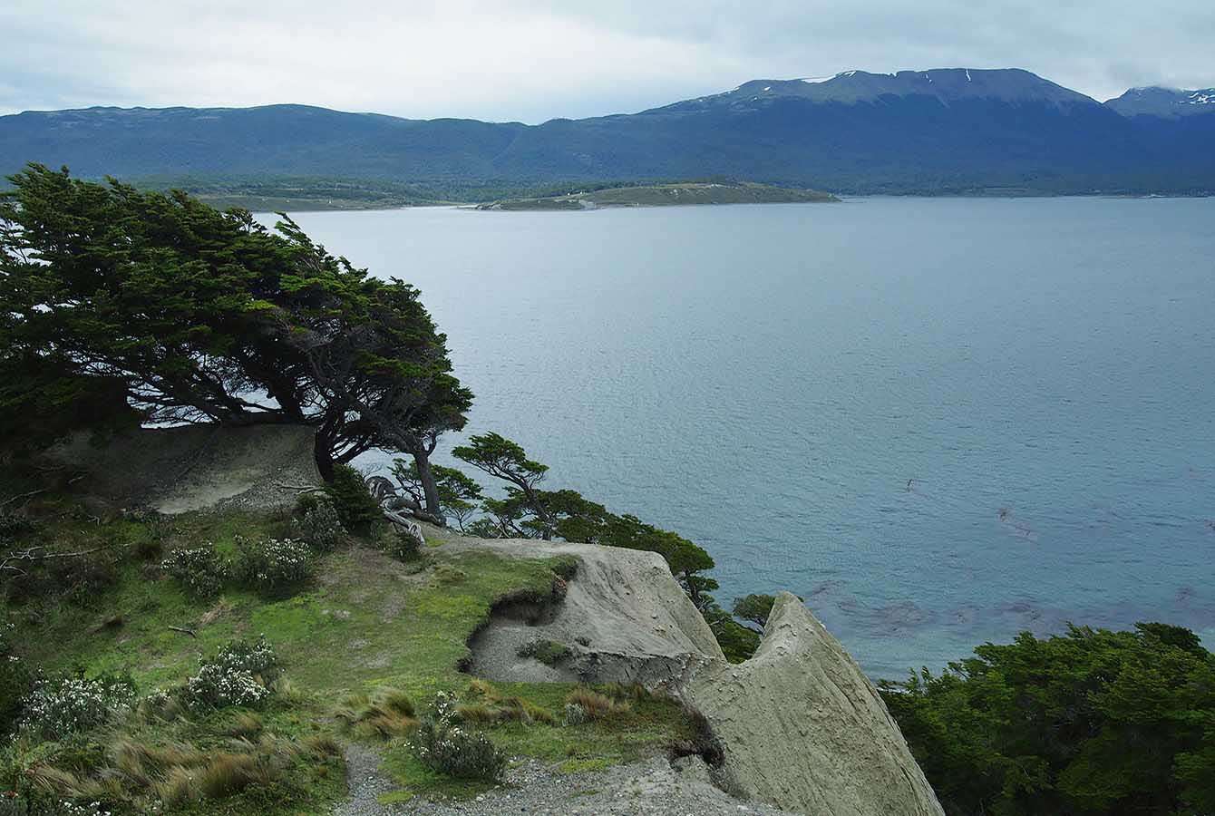 The Beagle Channel from the trails of Gable Island.